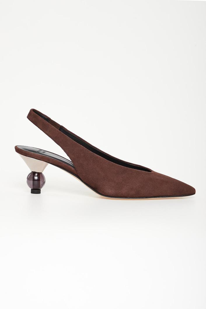 Czółenka zamszowe Pasticcino Orma WEEKEND MAX MARA
