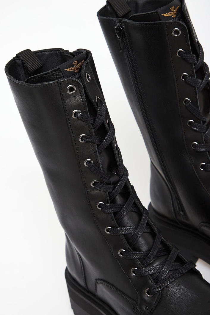 Trapery damskie skórzane AERONAUTICA MILITARE