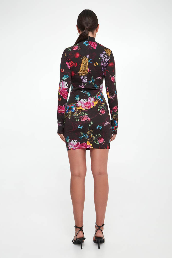 Sukienka mini we wzór VERSACE JEANS COUTURE