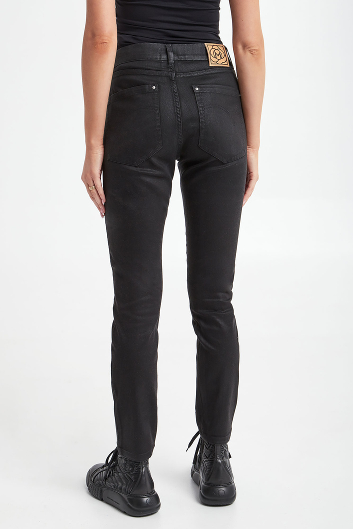 Jeansy damskie woskowane Slogan MARELLA SPORT