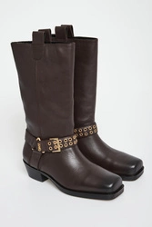 Kozaki damskie skórzane biker LIU JO