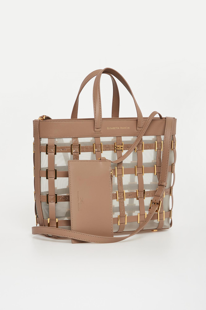 Torebka typu tote półtransparentna ELISABETTA FRANCHI