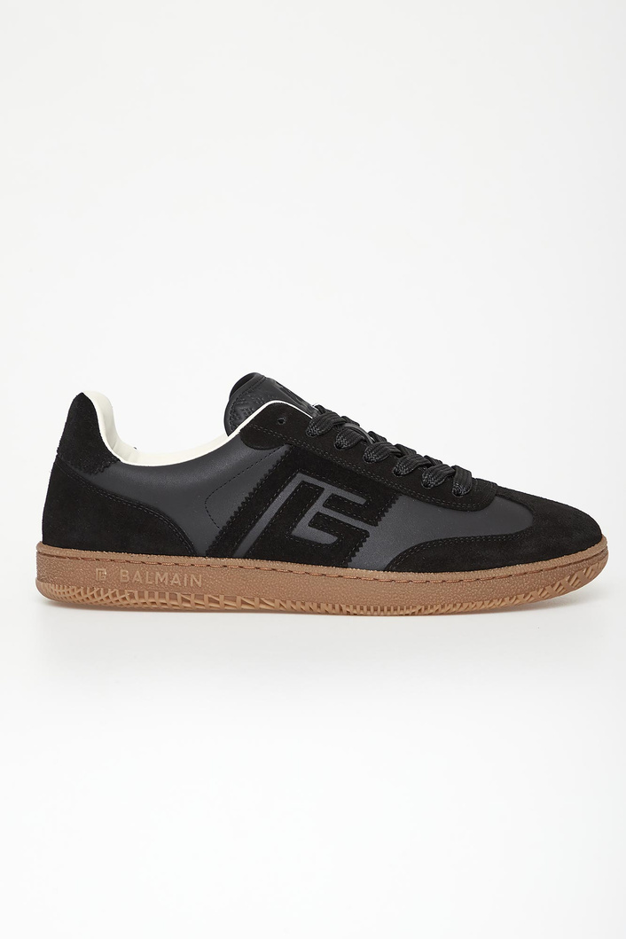 Sneakersy męskie skórzane Swan BALMAIN