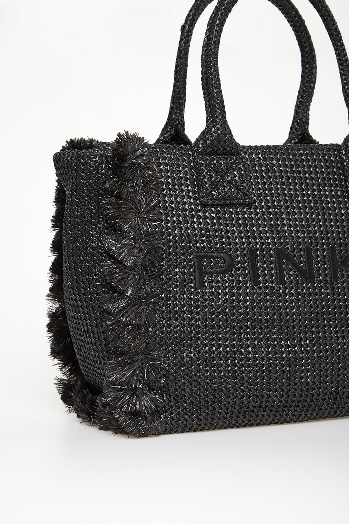 Torebka plażowy shopper z rafii PINKO