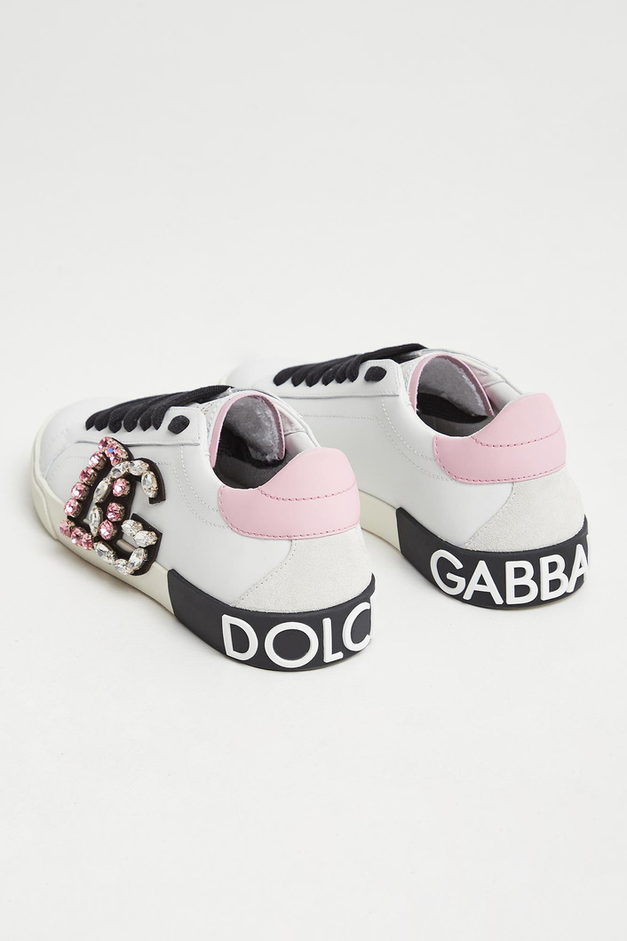 Sneakersy damskie skórzane Portofino Vintage DOLCE & GABBANA