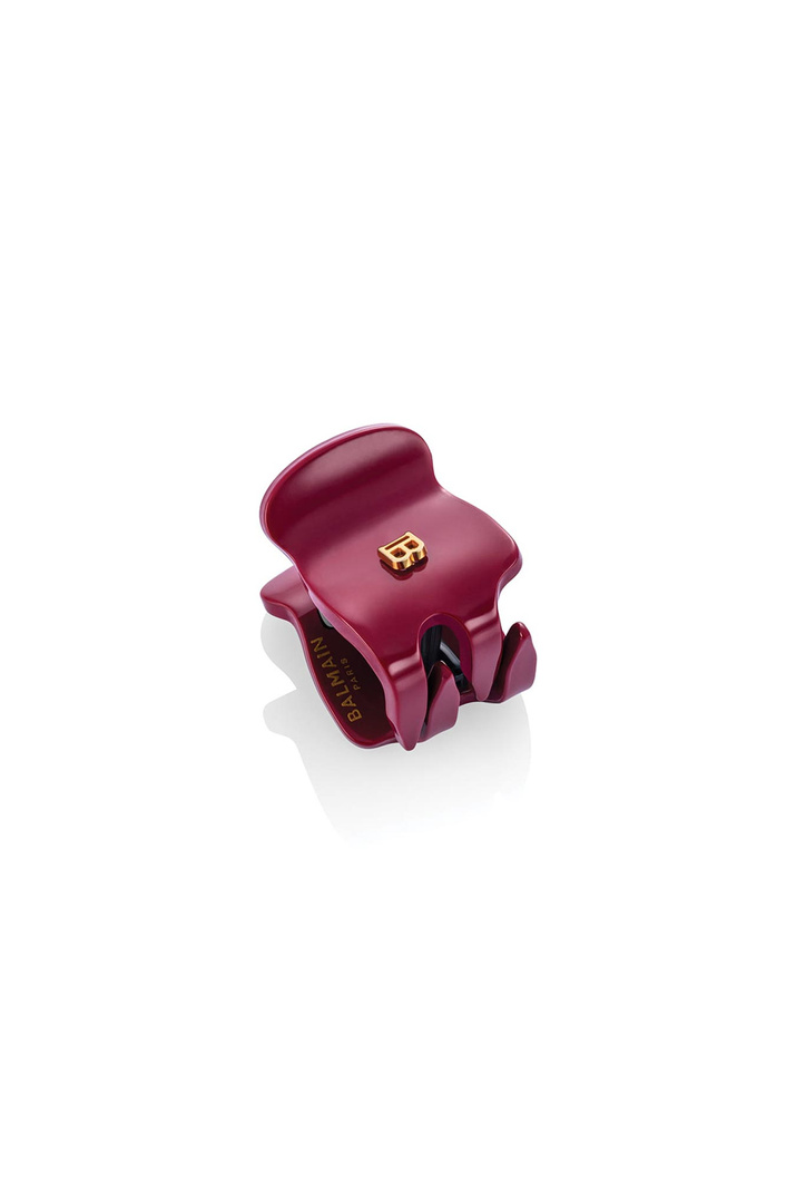 Klamerka do włosów XS Imperiale Velvet Burgundy BALMAIN PARIS HAIR COUTURE