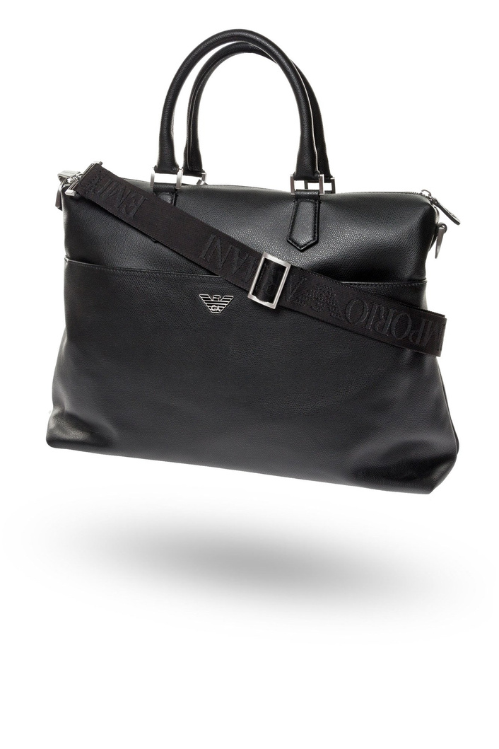 Torba skórzana aktówka EMPORIO ARMANI