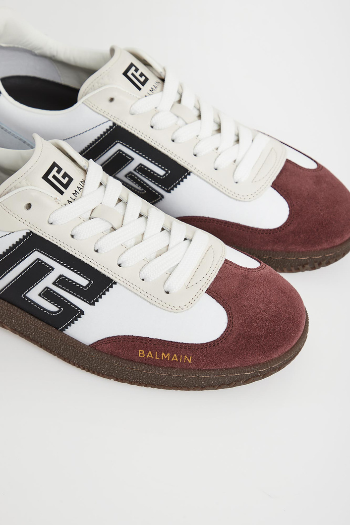Sneakersy męskie skórzane BALMAIN