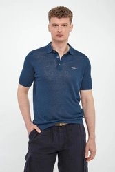 Polo męskie lniane AERONAUTICA MILITARE