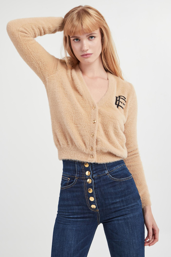 Kardigan damski futrzany ELISABETTA FRANCHI