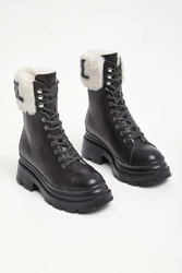 Trapery damskie skórzane KARL LAGERFELD