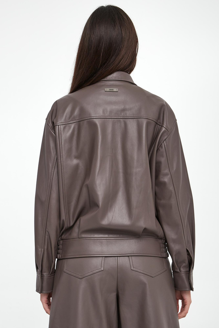 Kurtka damska skórzana bomberka PESERICO