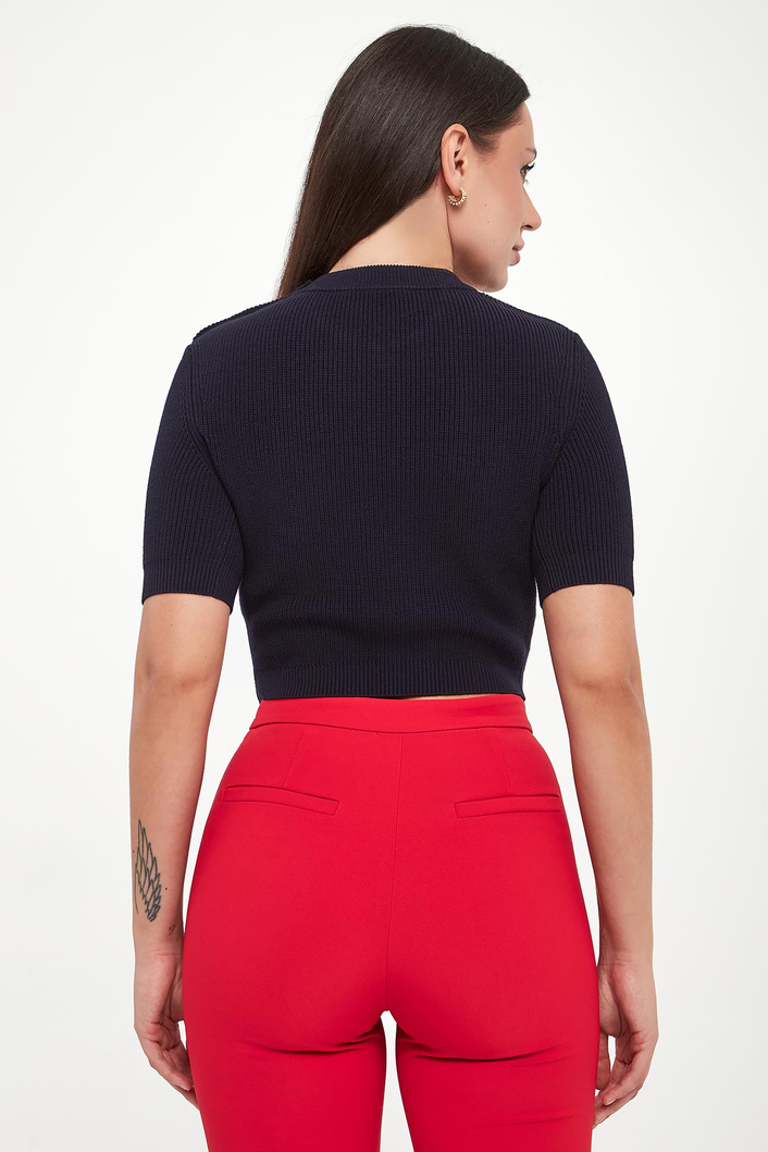 Sweter damski cropped ELISABETTA FRANCHI