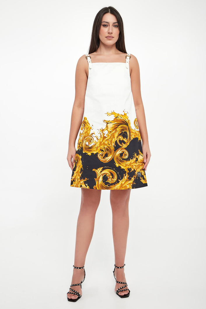 Sukienka jeansowa z nadrukiem VERSACE JEANS COUTURE