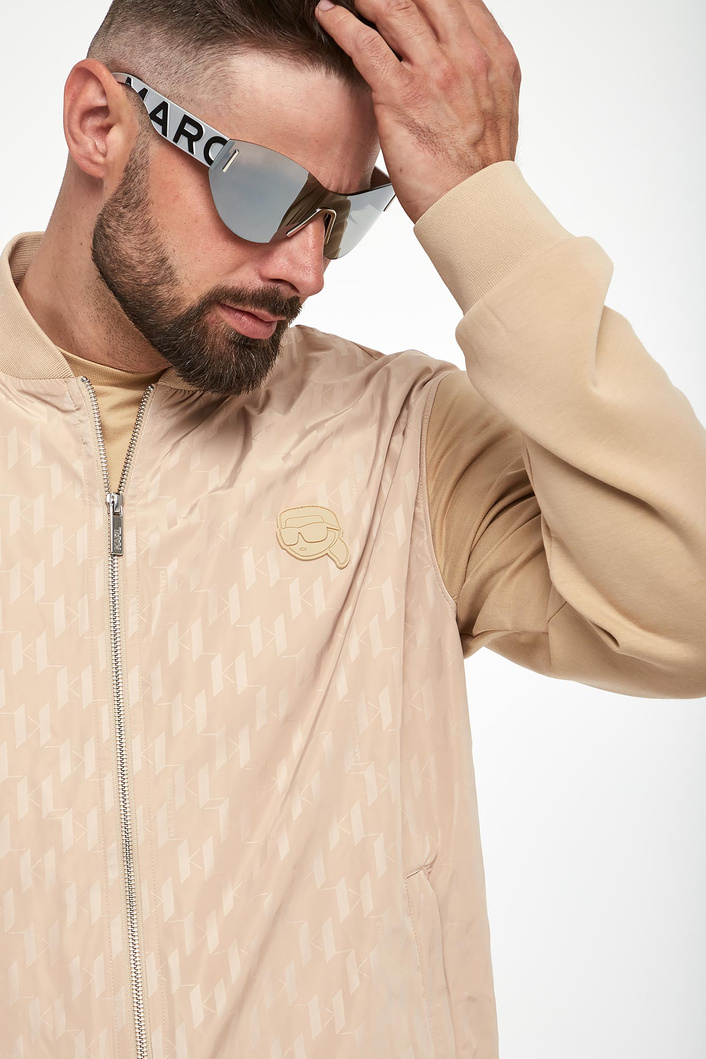 Kurtka męska bomberka z logo KARL LAGERFELD