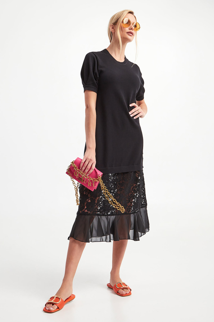 Klapki skórzane TWINSET