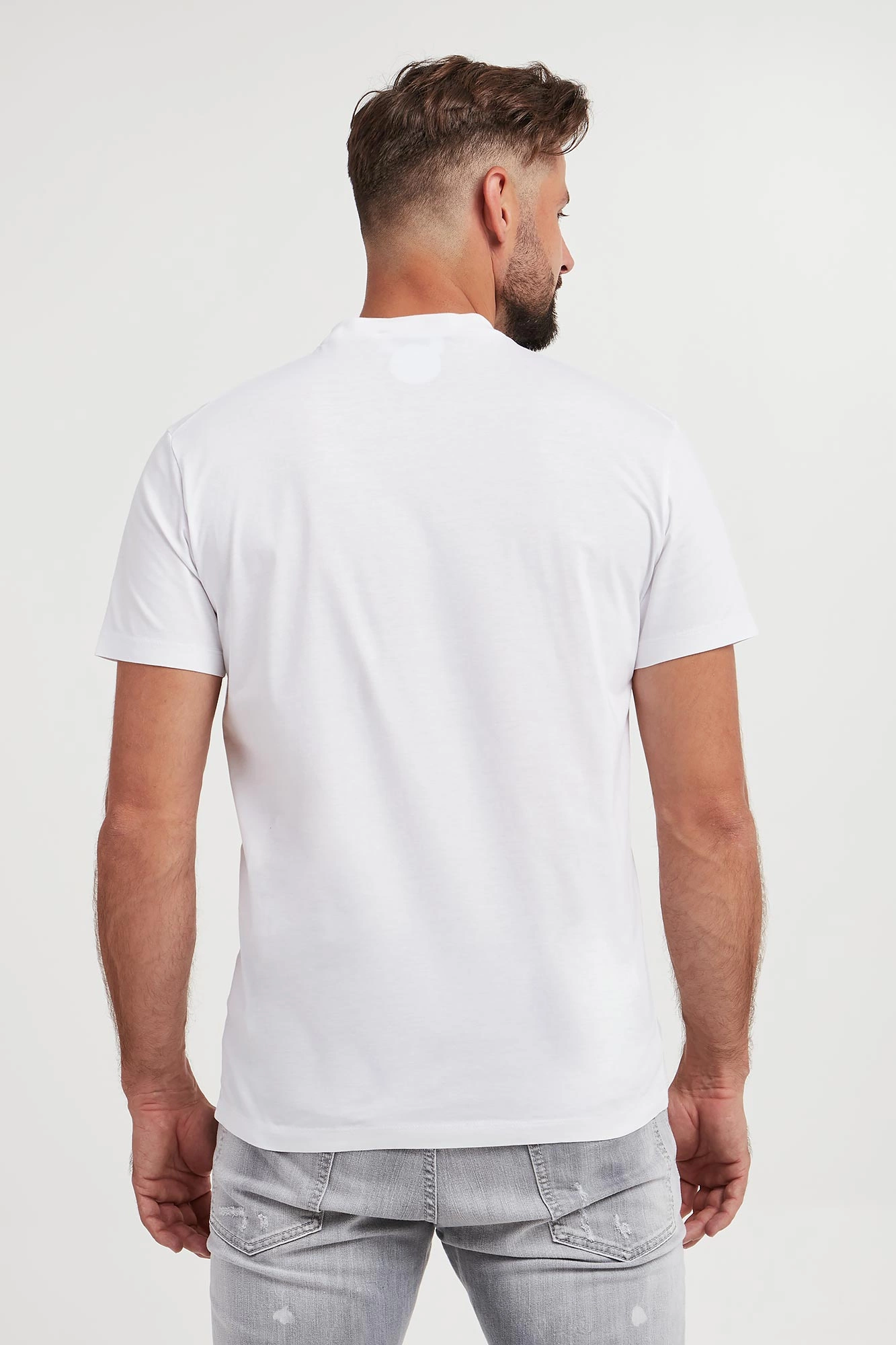 T-shirt męski DSQUARED2 Biały Slim S74GD1166/S23009/100