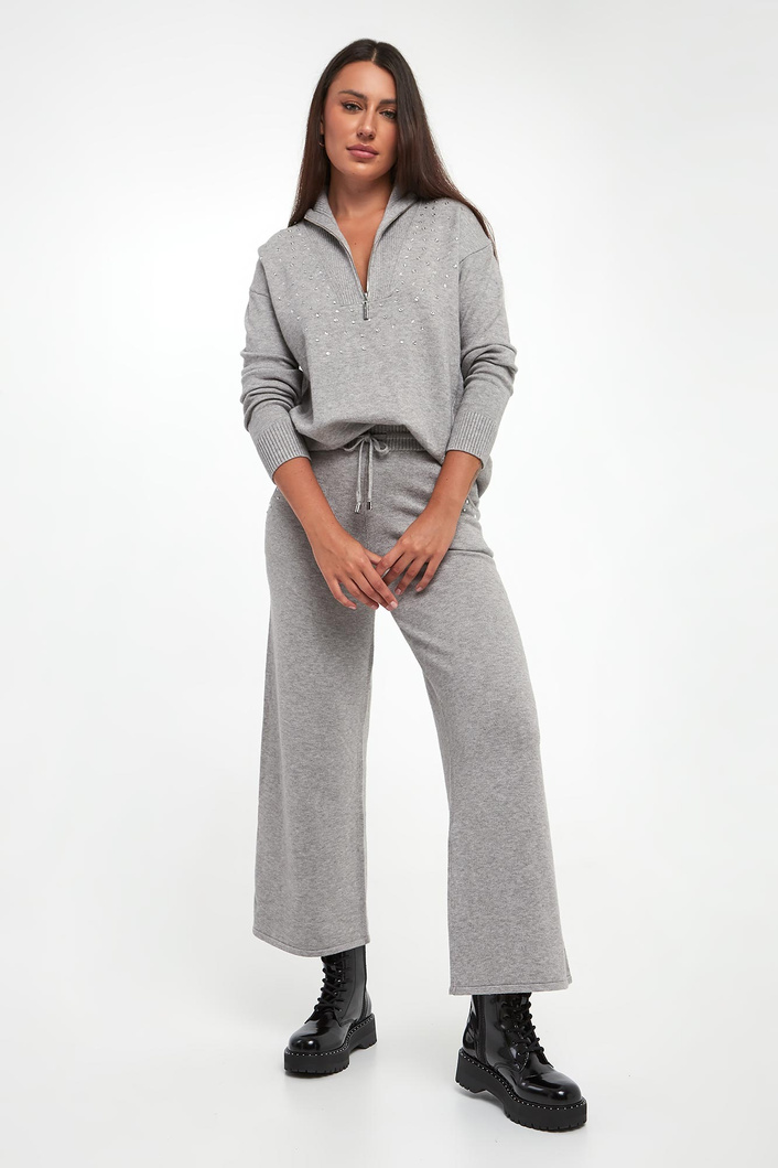 Sweter damski z kryształkami JOSEPH RIBKOFF