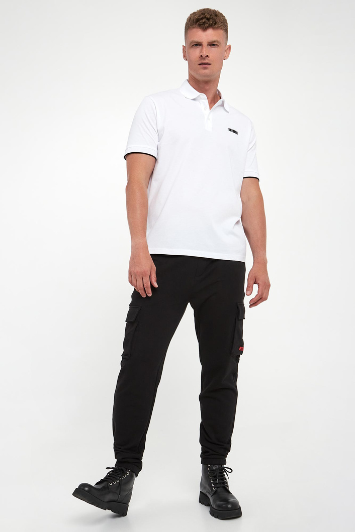 Polo męskie z logo KARL LAGERFELD