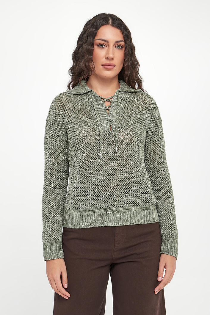 Sweter damski ażurowy JOSEPH RIBKOFF