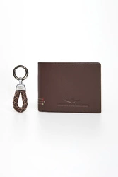 Komplet portfel + brelok męski skórzany AERONAUTICA MILITARE