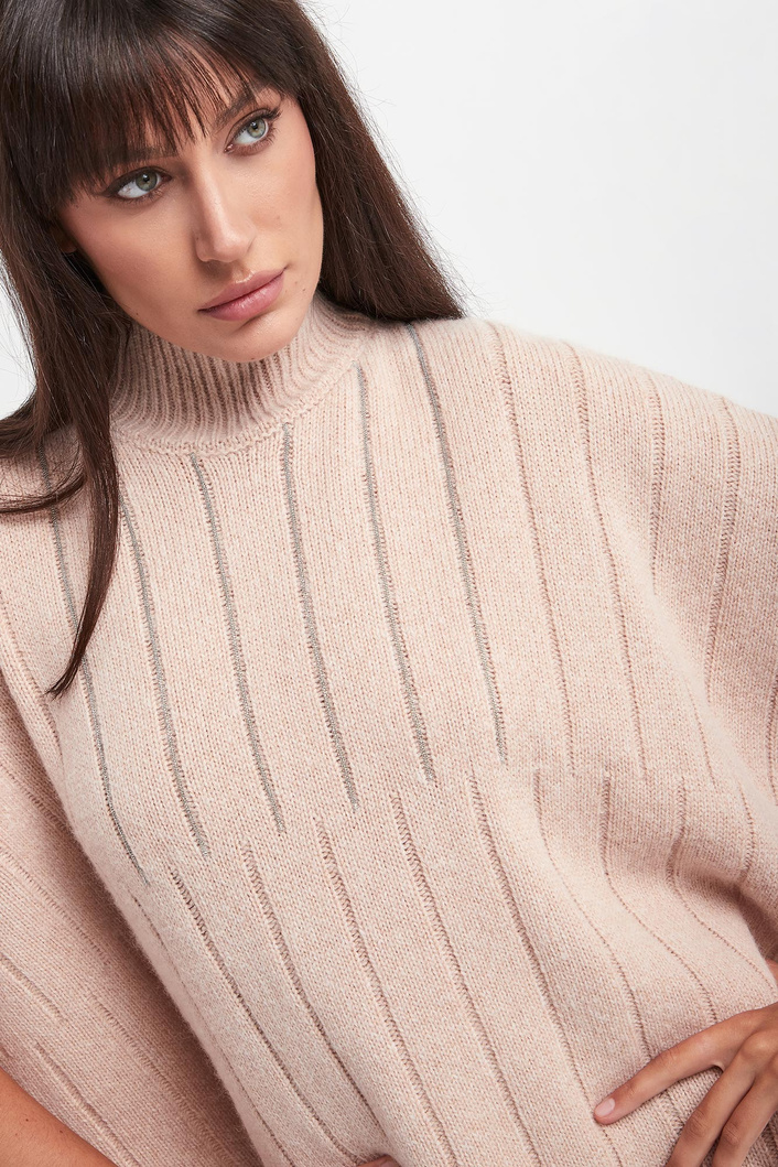 Sweter damski z golfem wełniany PESERICO