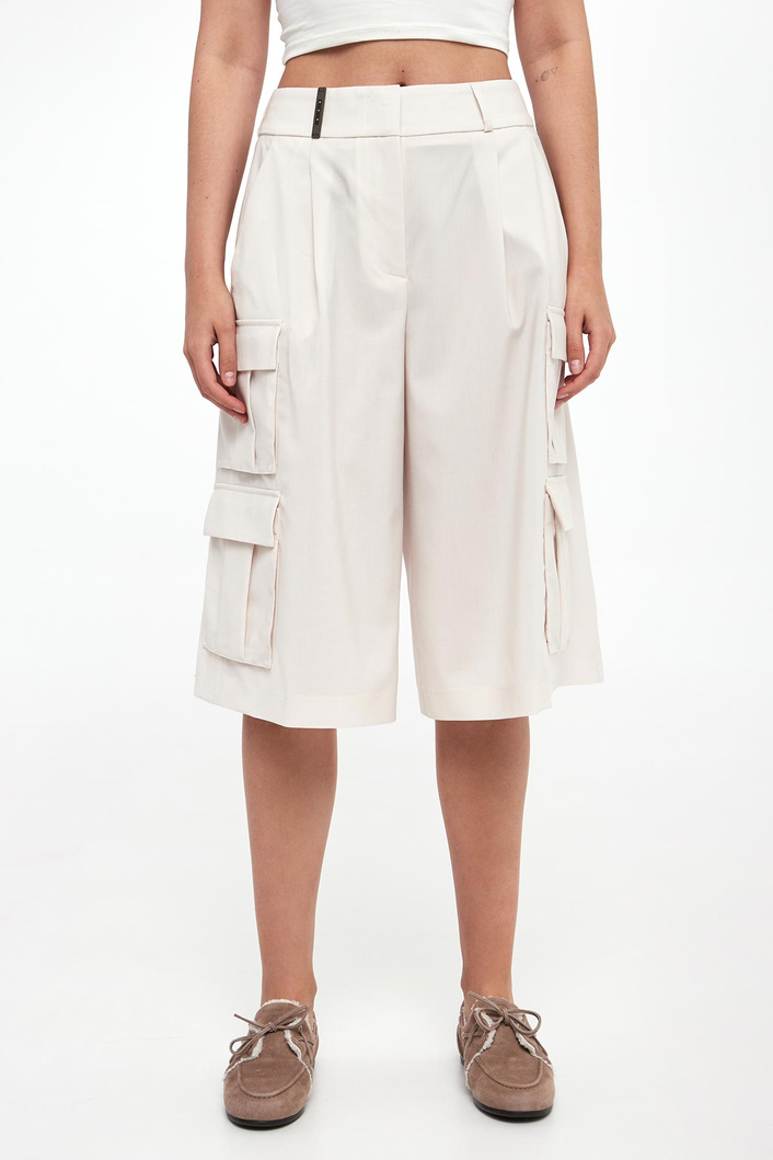 Bermudy damskie wełniane PESERICO