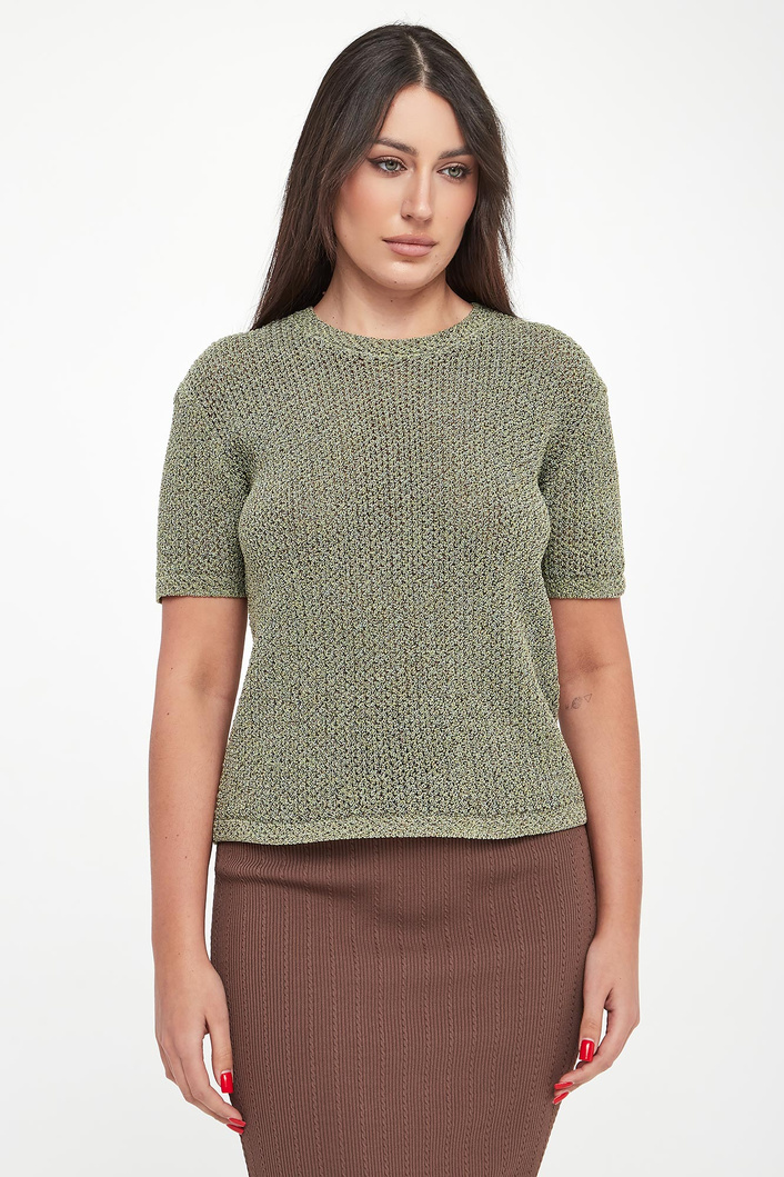 Sweter damski z krótkim rękawem ARMANI EXCHANGE