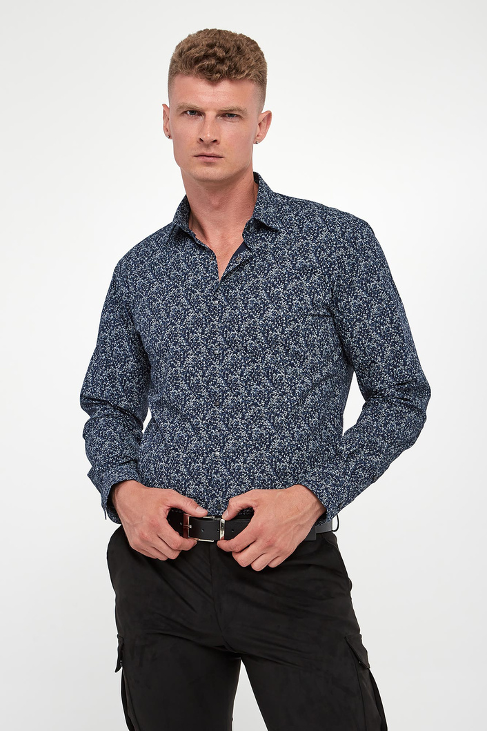 Koszula męska z wzorem KARL LAGERFELD