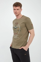 T-shirt męski z grafiką AERONAUTICA MILITARE