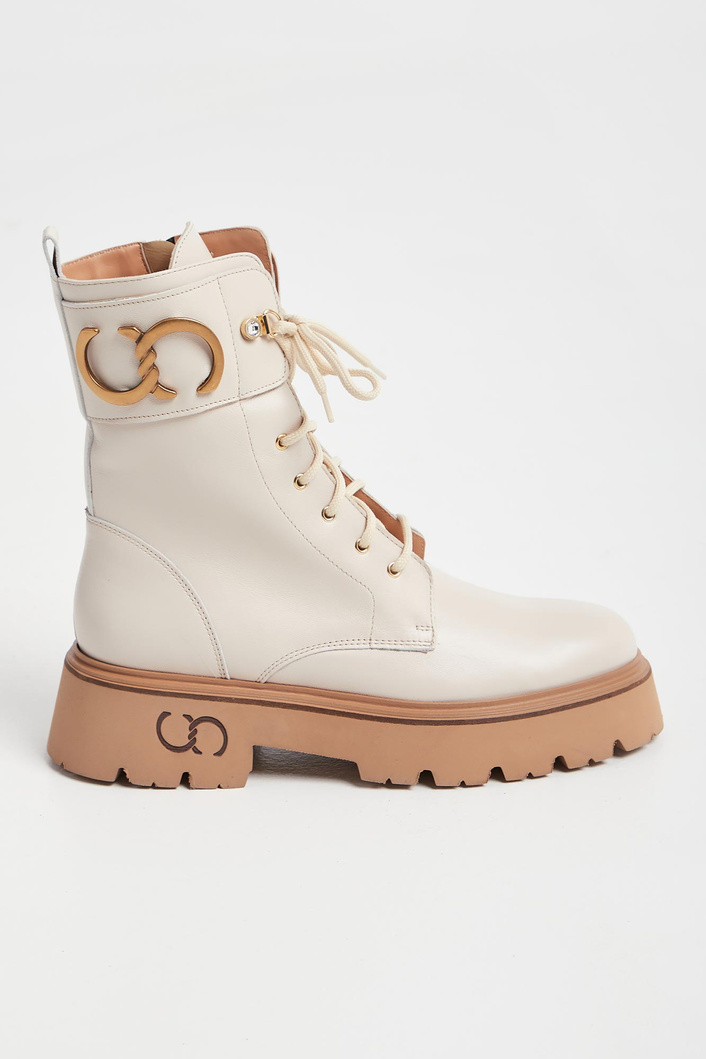 Trapery damskie skórzane CESARE CASADEI