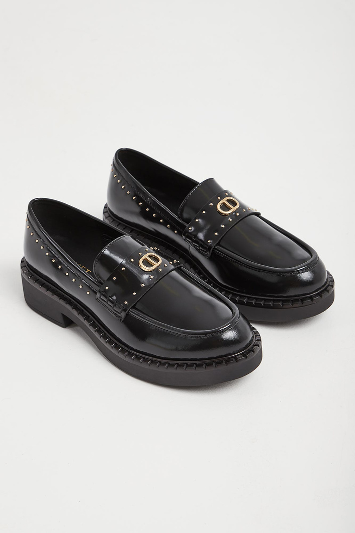 Mokasyny damskie skórzane TWINSET