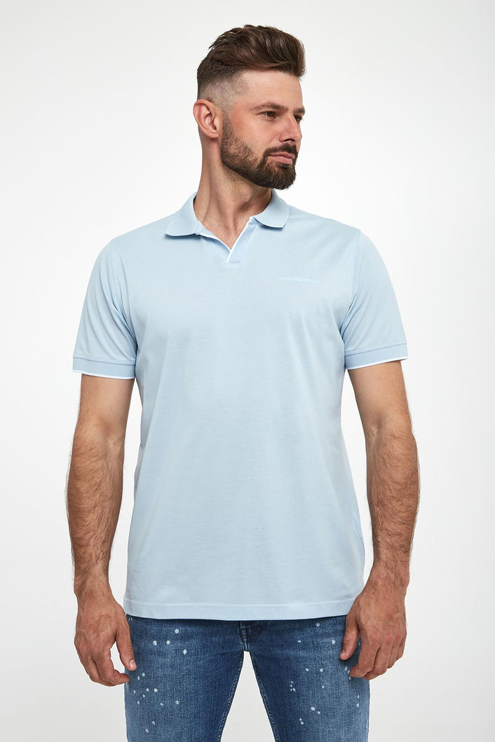 Polo męskie z logo KARL LAGERFELD