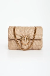 Torebka damska z rafii Love Bag Puff PINKO