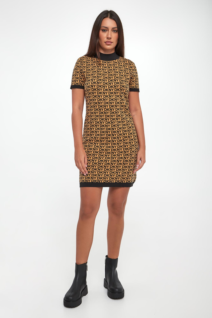 Sukienka mini logowana DKNY