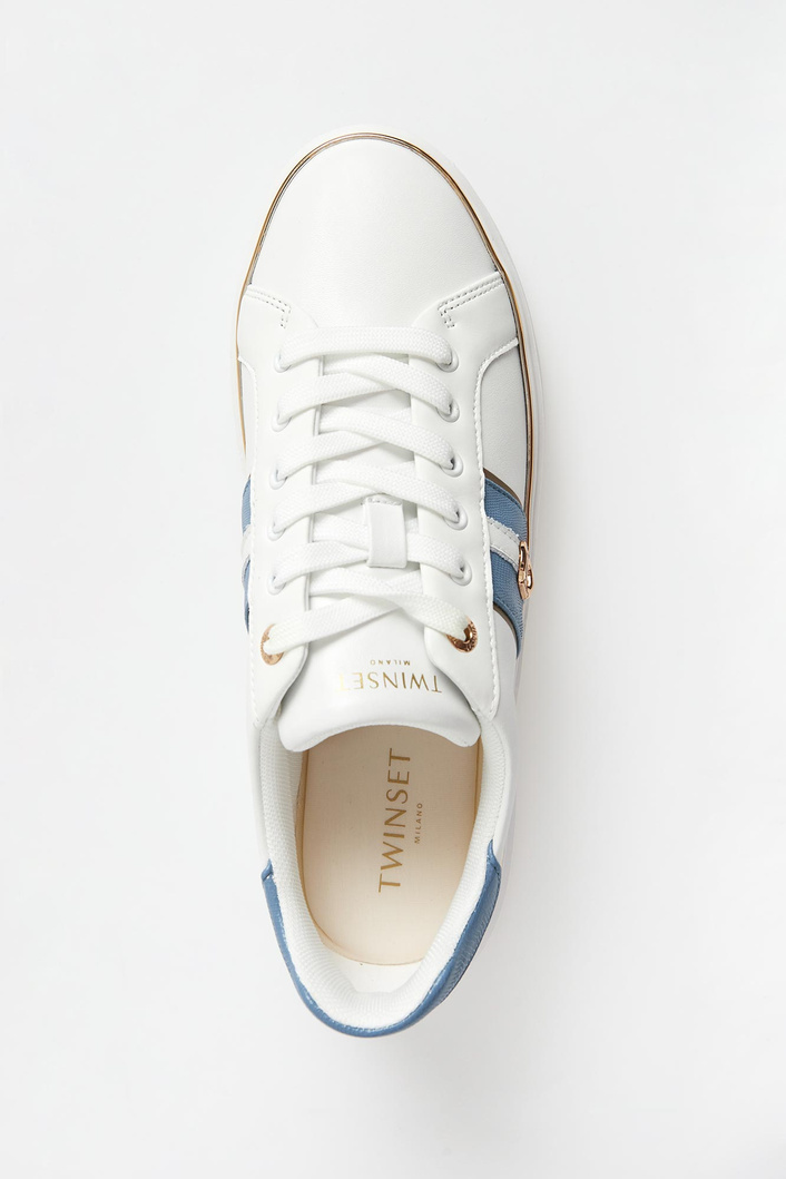 Sneakersy damskie skórzane TWINSET