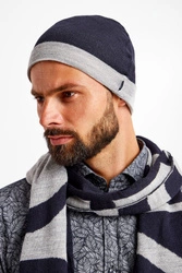 Komplet wełniany szal + czapka JOOP! JEANS