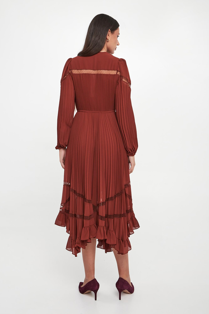Sukienka plisowana midi TWINSET