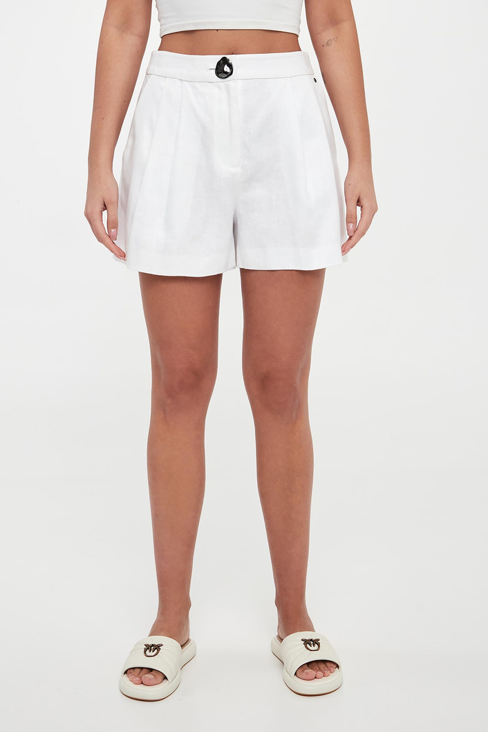 Szorty damskie lniane ARMANI EXCHANGE