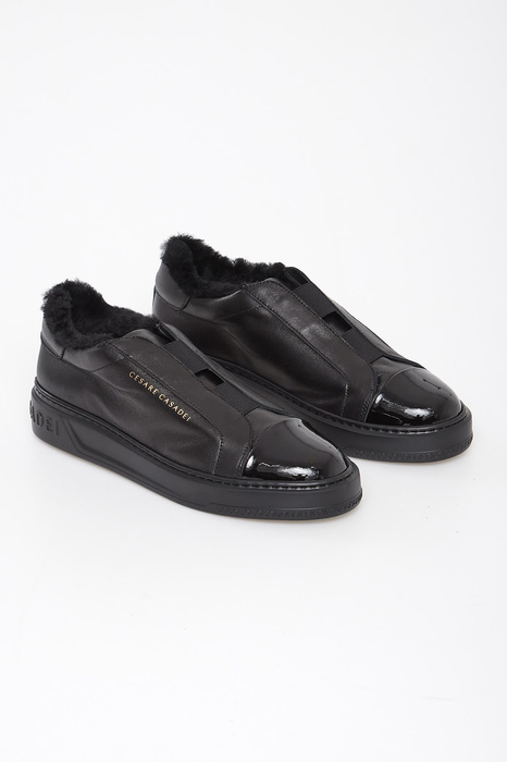 Sneakersy damskie skórzane CESARE CASADEI