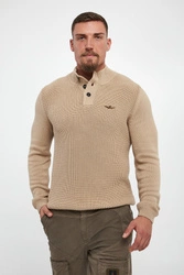 Sweter męski z logo AERONAUTICA MILITARE