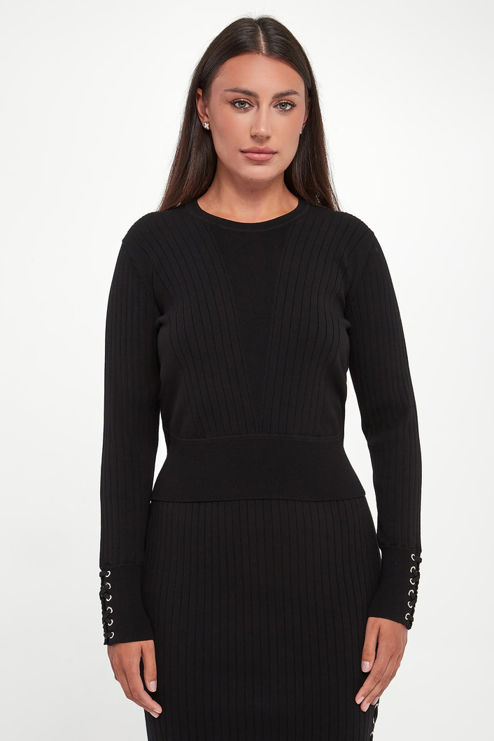 Sweter damski prążkowany LIU JO