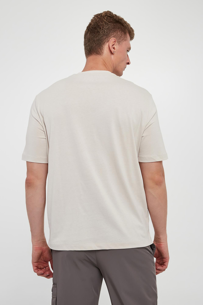 T-shirt męski z haftem ARMANI EXCHANGE