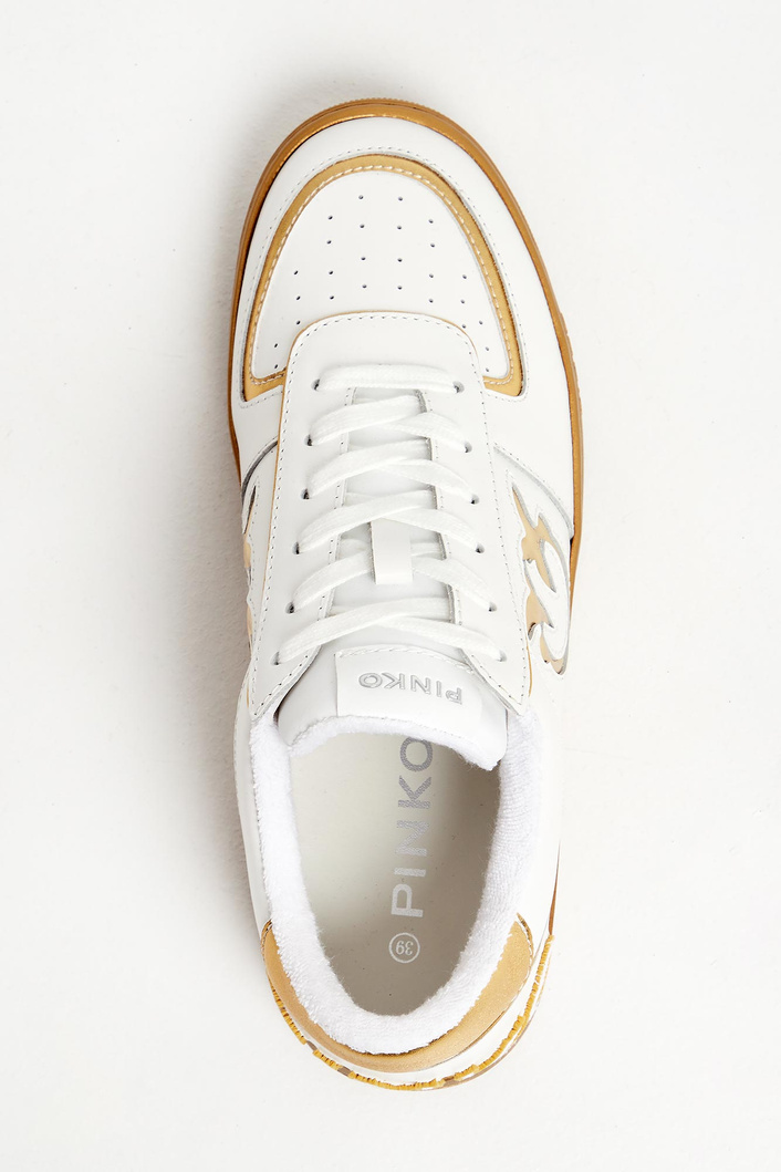 Sneakersy damskie skórzane PINKO