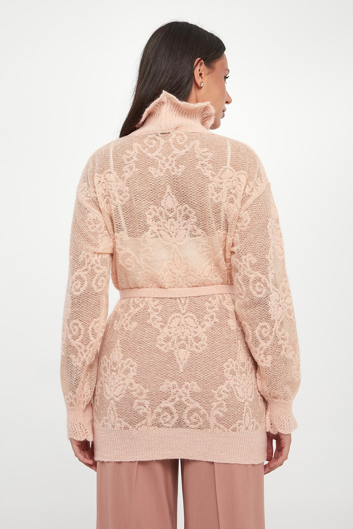 Sweter damski ażurowy z alapki TWINSET