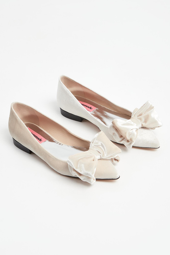 Baleriny welurowe CUSTOMMADE