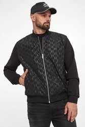 Kurtka męska bomberka z logo KARL LAGERFELD