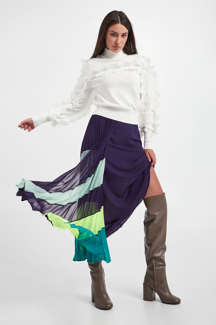 Spódnica plisowana TWINSET ACTITUDE