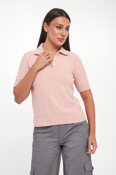 Sweter damski z kołnierzykiem polo TWINSET U&B