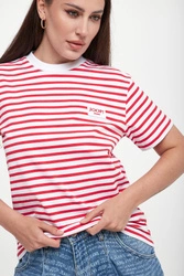T-shirt damski w paski Teele JOOP! JEANS